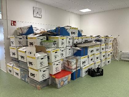 Umzugskisten Wir haben für den Umzug gepackt